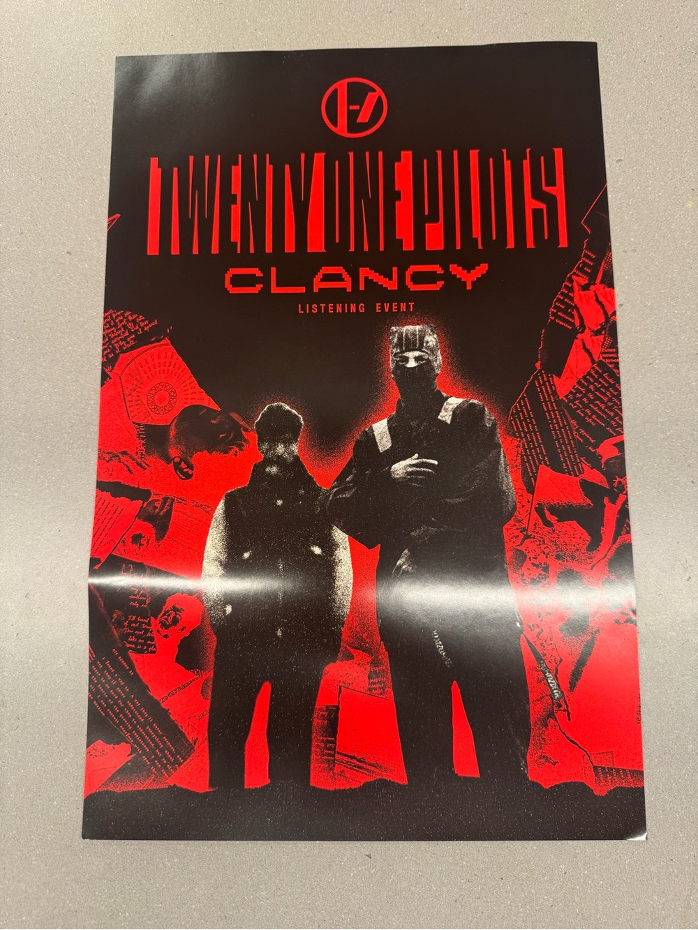 Twenty One Pilots Clancy Listening Event Poster